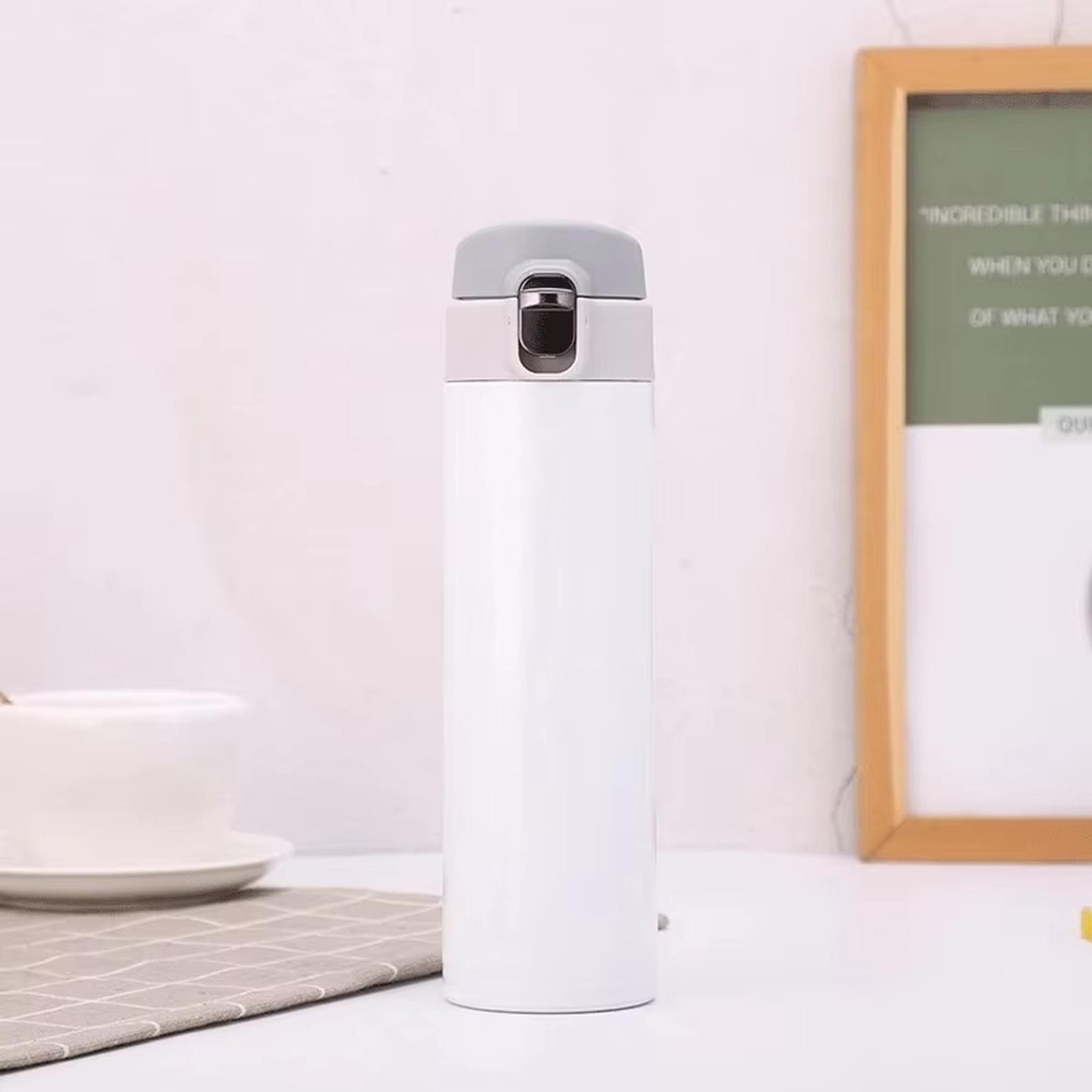 

Stainless Steel Vacuum Insulated Cup -Up Lid Travel Car Mug Gift Cup one size білий