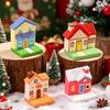 Miniature Garden Ornaments, Resin Fairy Tale House Shape, Outdoor Decor for Patio Gardens DIY Landscape Accessories