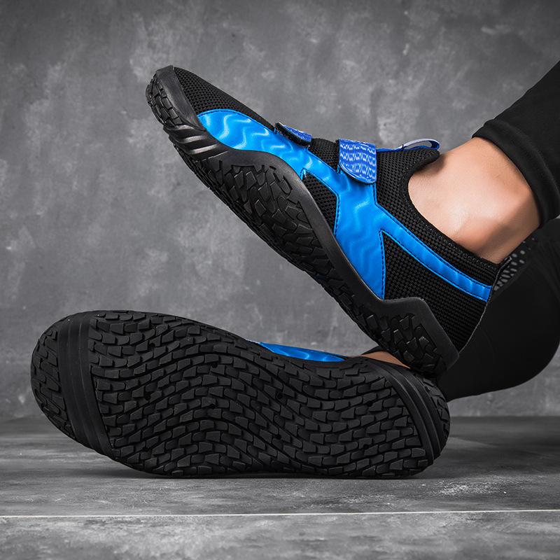Hook Loop Barefoot Yoga Shoes Slip On Weight Lifting Shoes Men and Women Indoor Comprehensive Fitness Strength Training Shoes