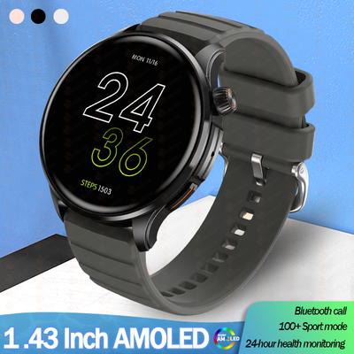 Smart Watch Men 1.43" Amoled Full Touch Screen 100+ Sport Mode Screen Always Display Bluetooth Call Smartwatch Women