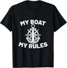 My Boat My Rules - Funny Captain Cruise Gift T-Shirt Unisex T-Shirt