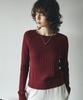 Banwonateullie Kn4289 Punched Raglan Knit_Burgundy