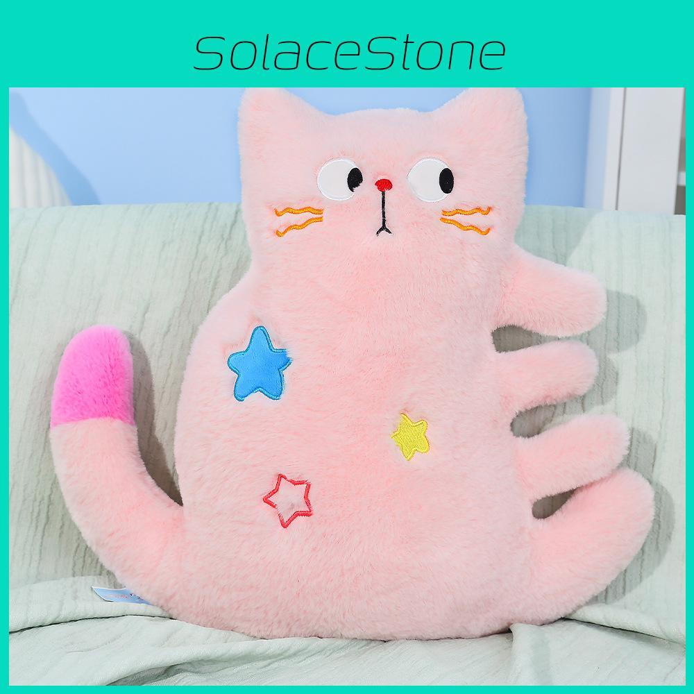 Soft Cute Cat Plush Pillow With Polyester Filling For Children And Office Relaxation