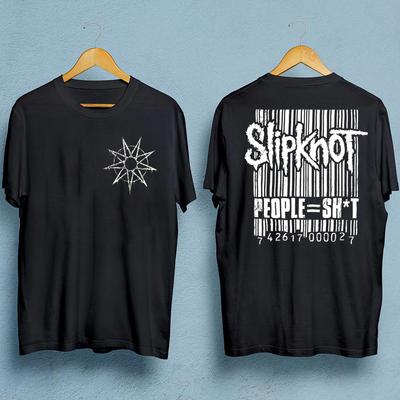 NOUVEAU T-shirt Slipknot People noir 2 faces unisexe Toutes tailles JJ4170
