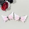 Baby Girls Hair Bows Clip With Angel Wing Gentle Nonslip Grip Ribbon Costume Accessories For Toddler Infants