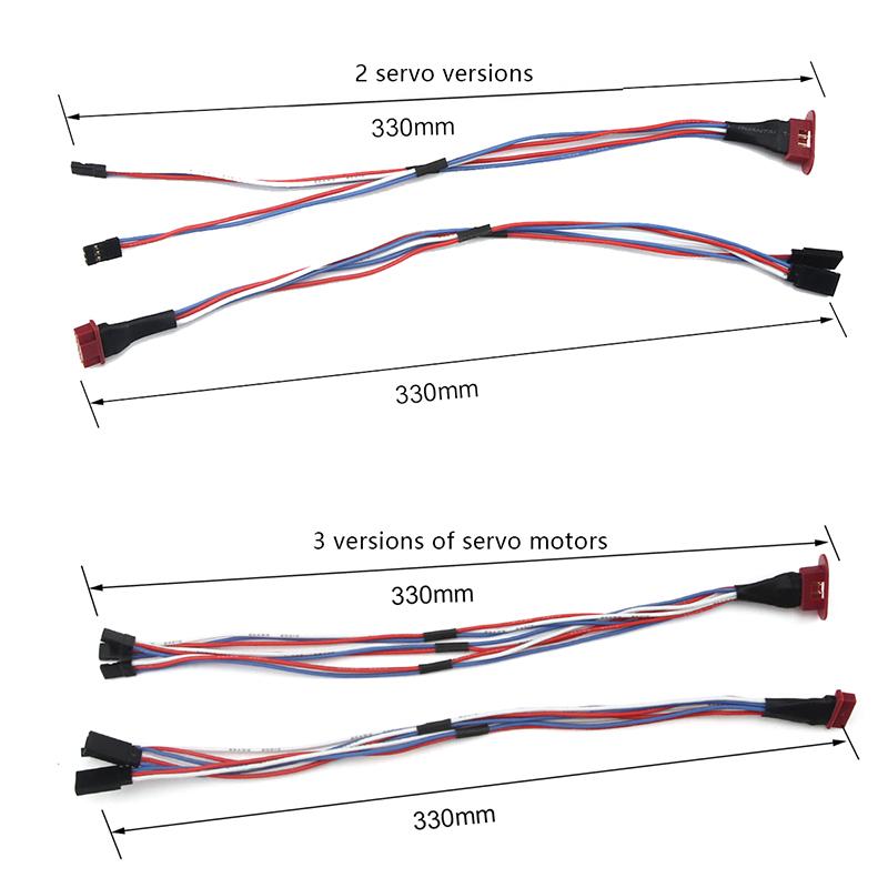 Mpx 8 Pin Golden Plated Connector Multi-Wires Servo Extension Plug Male Female 2/ 3 Wires For Rc Model Fixwing Glider Airplanes