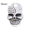 Auto Fragrance Tablets Halloween Car Vent Clip Air Fresheners Clip, Half Faux Diamond Skeleton Decorative Diffuser, Scent Aromatherapy for AC Outlet,