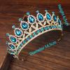 Wedding Crystal Bridal Tiara Crown Queen Bride Diadem Hair Ornaments Head Jewelry Accessories for Women Pageant Headpiece