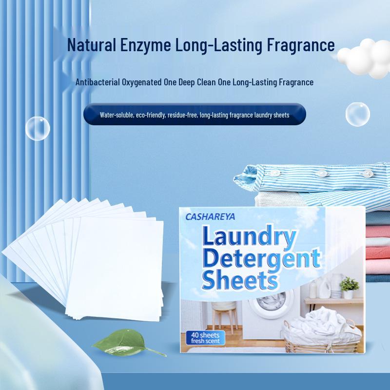 Concentrated Stain-Removing Laundry Sheets - Portable and Effective
