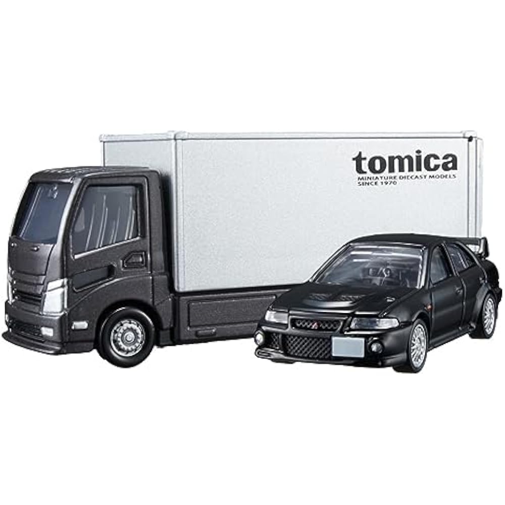 Takara Tomy Tomica Premium Tomica Transporter Mitsubishi Lancer Evolution VI GSR Minicar Toy Ages...
