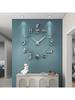 1PC living room decoration large wall clock, 3D decoration wall clock, decorative stickers home living room bedroom office wall