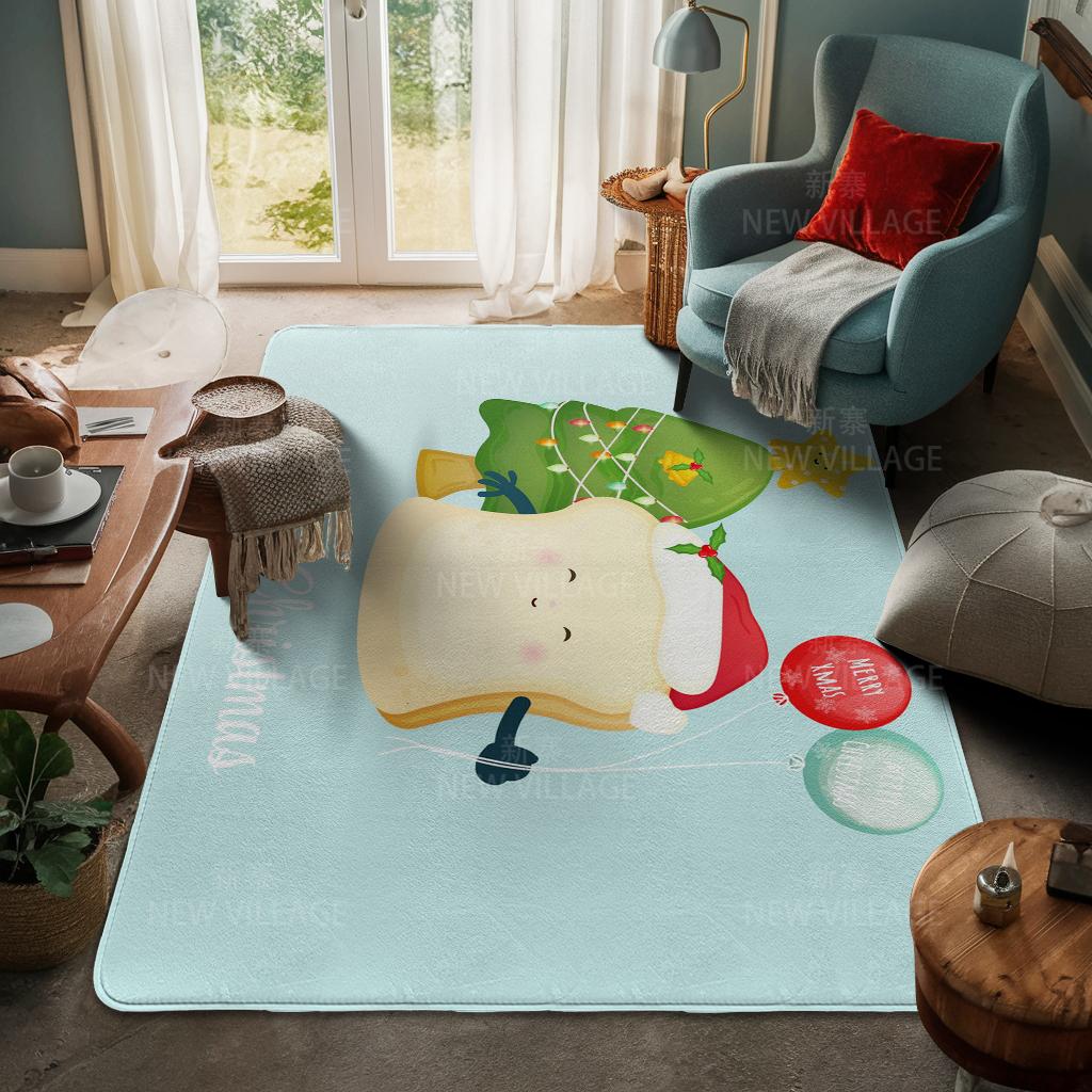 Koberec ke vchodu do domu Rohožka ke dveřím do domu Obývací pokoj Vana Koupelna Protiskluzové koberce s absorpcí vody vana Veselé Vánoce zima