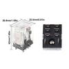 Industrial HH62P Power Relay High Current 12/24/220V Electromagnetic Relay Universal DPDT Relay Electronics