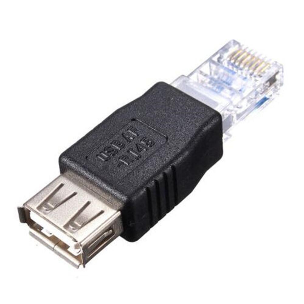 4pc RJ45 Male to USB AF A Female Adapter Socket LAN Network Ethernet Router Plug