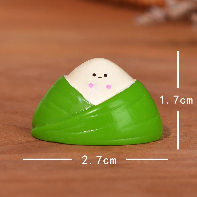 Micro-landscape Ornaments, Dragon Boat Festival Zongzi, Meat Dumplings, Festive Atmosphere Decoration, Tabletop Furnishings, Resin Handicrafts