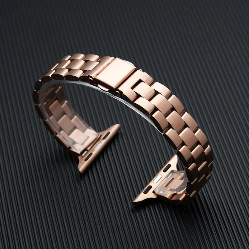 Strap for Apple Watch Band 46mm 45mm 44mm 49mm 40mm 41mm Metal Stainless Steel Bracelet IWatch Series 10 8 9 7 5 Se 6 4 Ultra 2