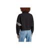 Adidas Originals Adicolor Neuclassics Three-Leaf Logo Embroidered Stripes Zippered High Neck Sporty Casual Jacket Women Black IB7317