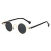 Retro Round Metal Punk Rivets Men Sunglasses Shades UV400 Fashion Leopard Blue Gradient Women Sun Glasses
