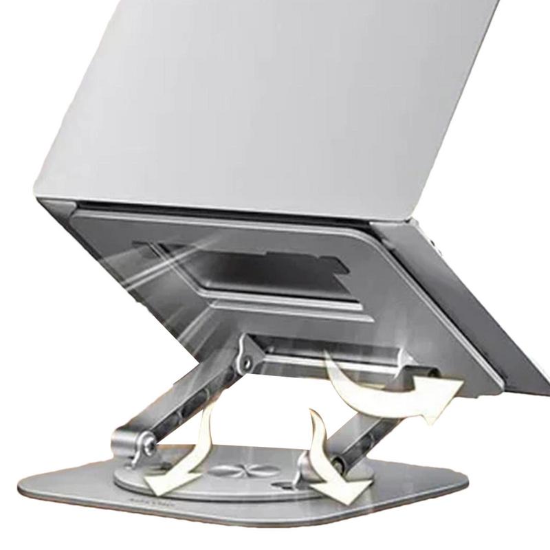 Profesjonalny stojak na laptopa ze stopu aluminium, regulowany, obracany o 360 stopni, uchwyt na laptopa do pracy w domu i biurze