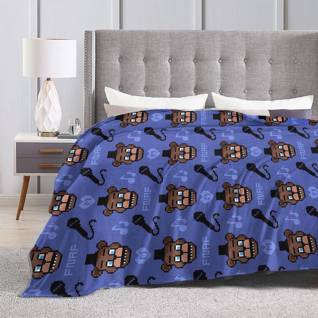 FNAF At Freddys Plush Blanket Kids Flannel Throw Blanket For Home Decor Super Soft Design Quality Bedspread Birthday Gift