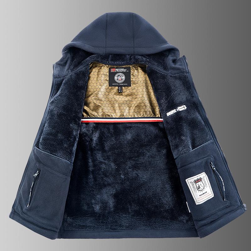 Höst Vinter Utomhus Huvförsedd Jacka Herr Daglig Användning Hemma Resor, Festligheter Utomhus Mode Mångsidig, Förbättrar Temperamentet Streetwear Reseplagg