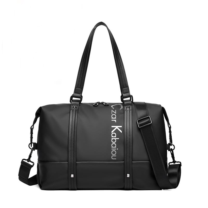 

SIETE MARES Men s Boston Bag, Travel Bag, Crossbody Sports Bag (Black)