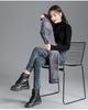 Fleece-Lined High Waist Skinny Jeans: Autumn/Winter Slimming Korean Style Women's Pants