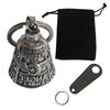 Symbolic Riders Keychain Wing Wheel Bells Keyring with Protective Bells Charm Lightweight Rustproof Metal Car Accessory