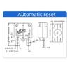 Overload overcurrent protector Switch reset equipment Circuit breaker Water pump Air pressure charging car washing machine