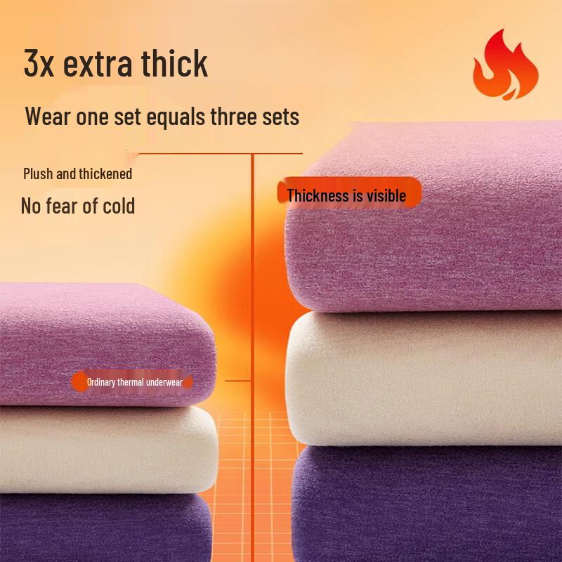 Women's Lamb Fleece Thermal Base Layer Set