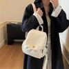 Women Solid Color Backpack Multifunctional Lightweight Backpack