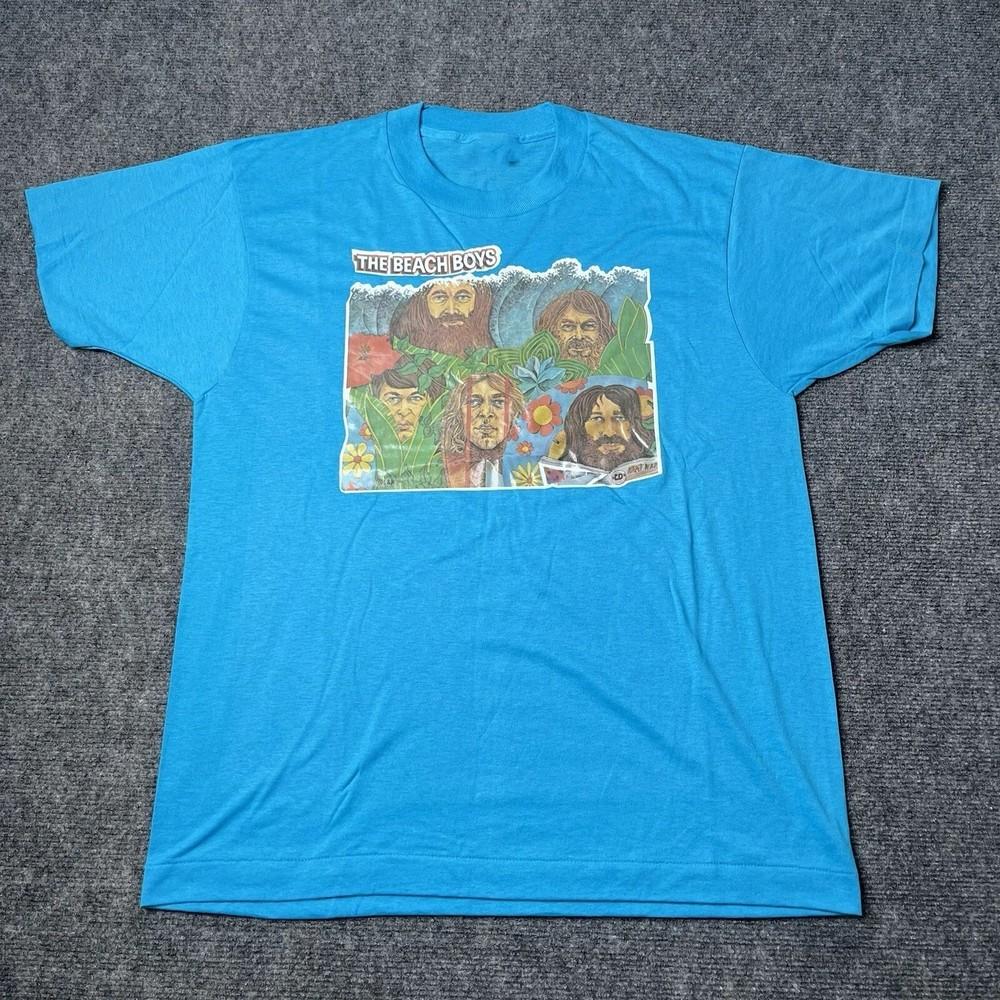 

The Beach Boys Brian Wilson Smile Heavy Cotton Blue All Size Shirt BT1608 Unisex T-Shirt M