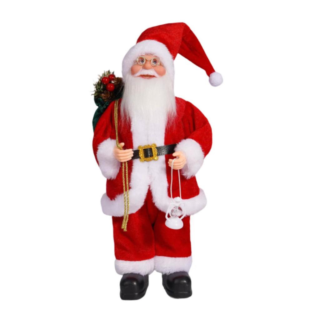 Christmas Santa Claus Figurine Family Kids Toy Doll Toy Gift New Year Gift Decoration for Holiday Party Fireplace Bedroom Decor