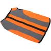 Polyester Thin Fabric Reflective Dog Vest Fluorescent Orange Dog Safety Jacket  Daily Outdoor Trip