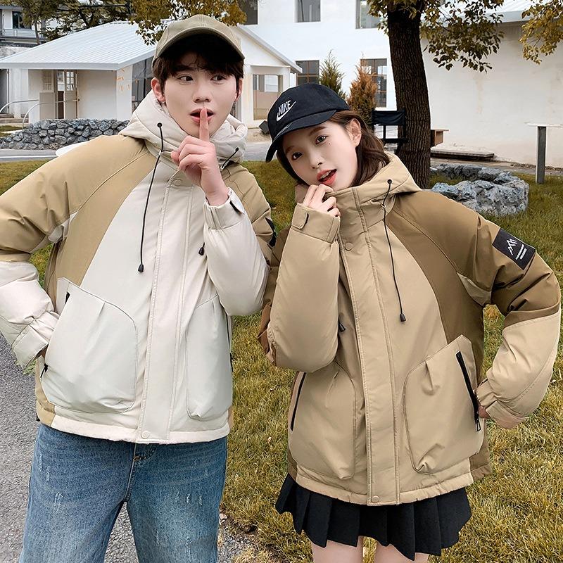 Tooling jacket jacket cotton-padded couple cotton-padded jacket winter new men's and women's short outdoor versatile