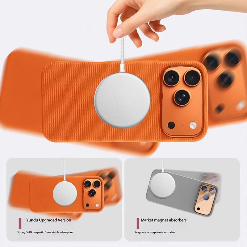 Original Technology Woven Case For iPhone 17 Pro Max 16 15 14 13 12 Air Official For Magsafe Magnetic Protect Cover