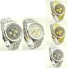 Men Business Quartz Watch With Stainless Steel Case And Rubber Strap For Formal And Casual Wear