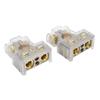2 Pcs Battery Terminal Connectors 0 2 4 6 8AWG with Shims Protector Cover for Cars Caravans RVs Trucks Pickups