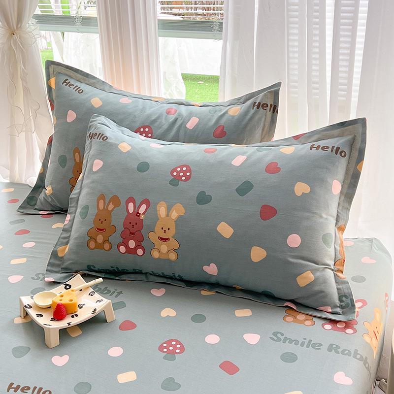 Cotton Pillowcases: Pure Cotton, Simple Style for Home, Dorms, Single & Double Rooms (Single/Pair)