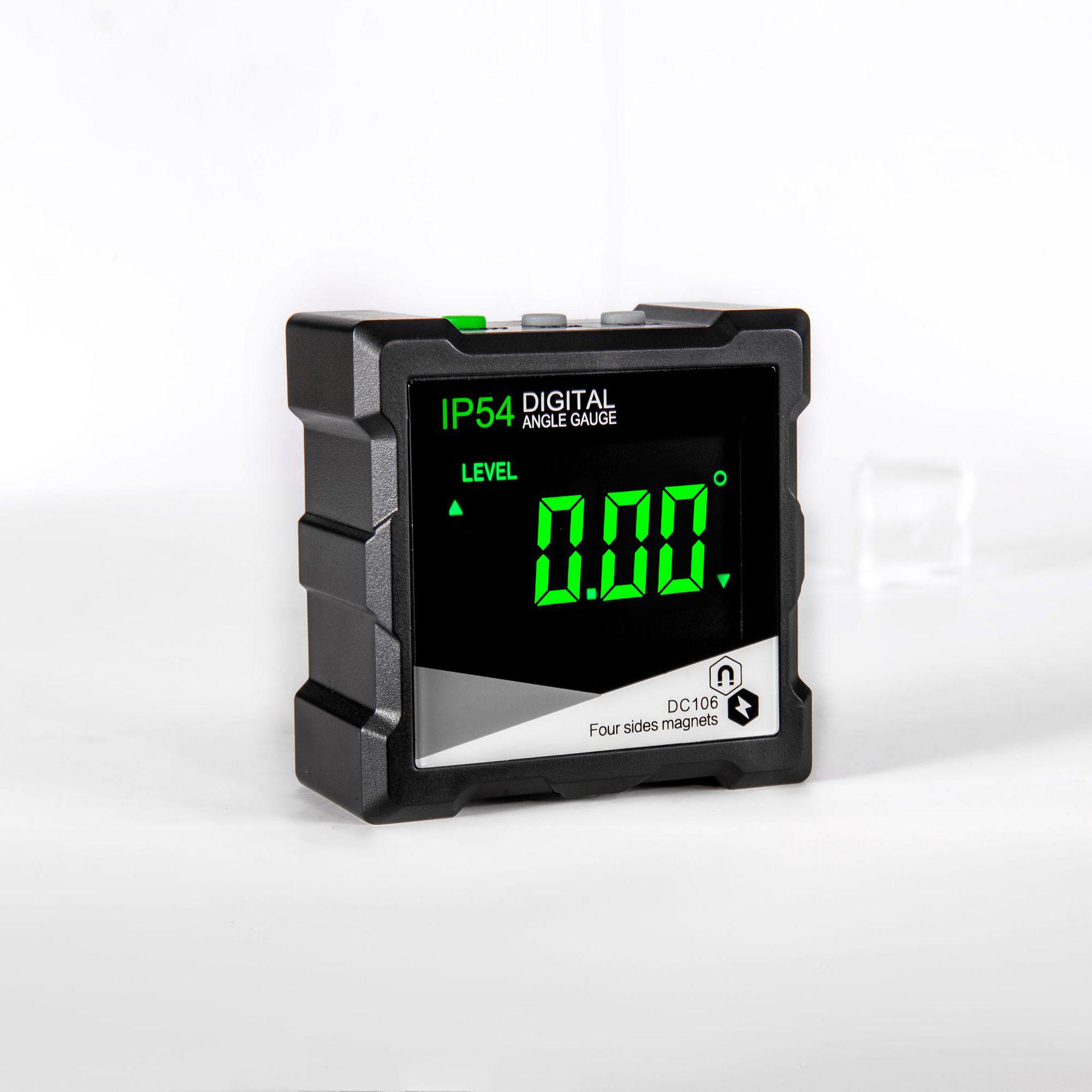 

Four-Sided Magnetic LCD Digital Angle Meter and Level.