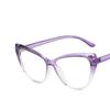 New Retro Cat Eye Glasses Frame Women Brand Vintage Trend Anti-Blue Light Glasses Transparent Frame Myopia Eyeglasses