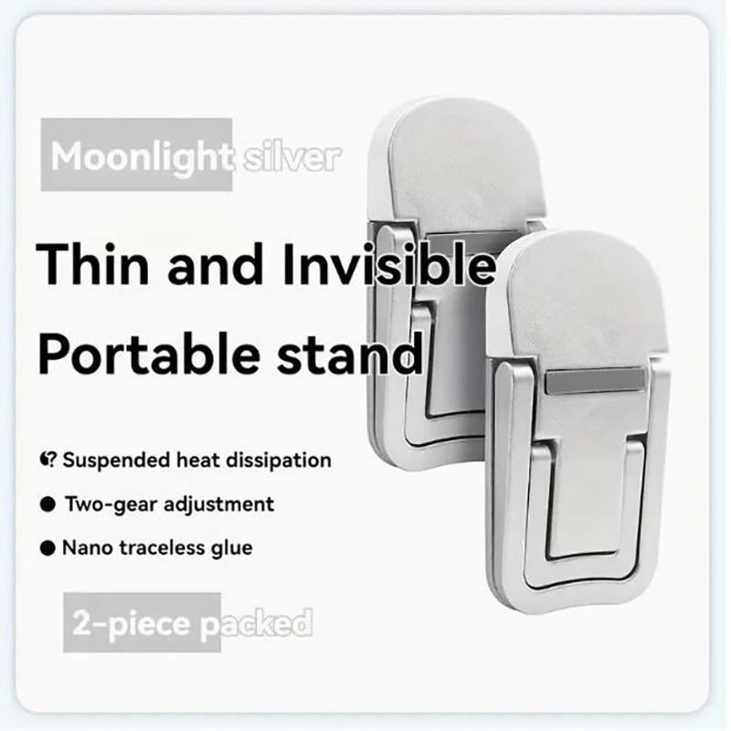 2 Pcs Adjustable Laptop Stand Portable Foldable & Lightweight Ergonomic Riser Holder for Notebook Computer MacBook Keyboard To Improve Desk Posture