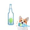 Mikankawa Dog Chew Toy Bottle Unbreakable Sound Toy for Small and Medium Dogs Safe Rubber Material with Ball Washable Teeth Cleaning Stress Relief