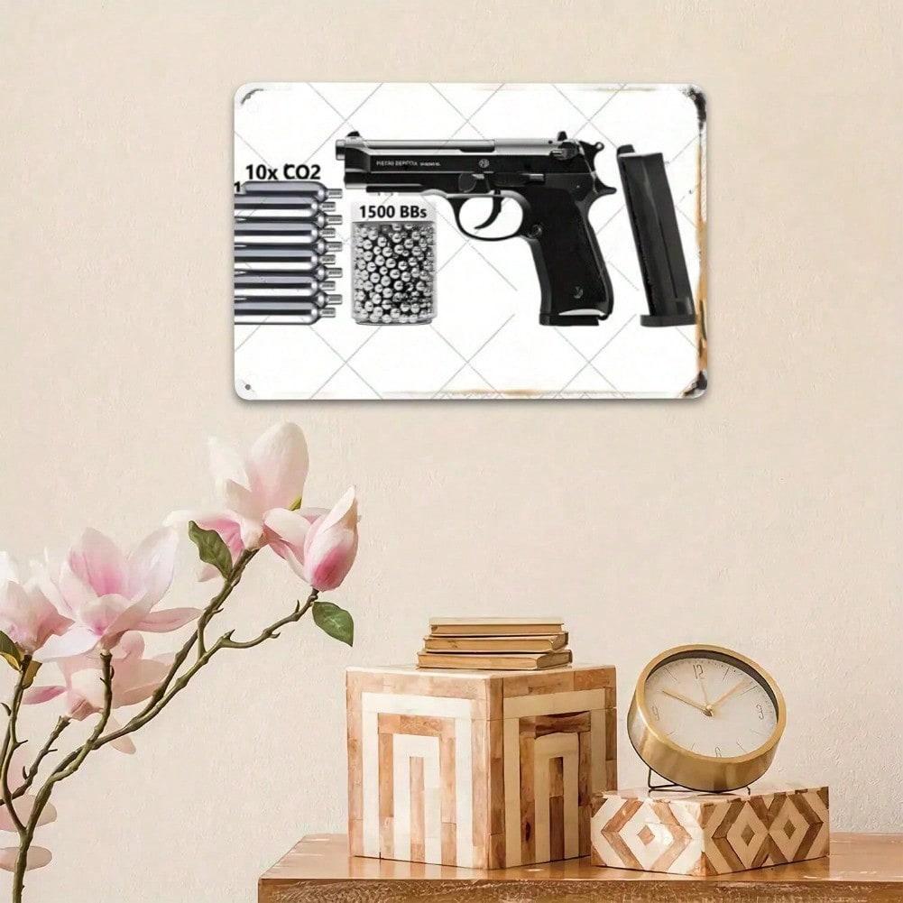 Beretta 92FS CO2 BB Pistol Airgun Set Metal .177 Caliber Realistic Recoil High-Speed Shooting Practice Gift