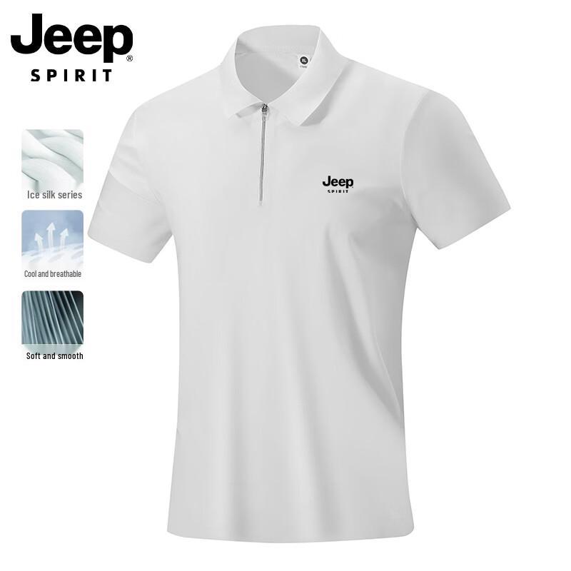 JEEP SPIRIT Men's Ice Silk Polo Shirt
