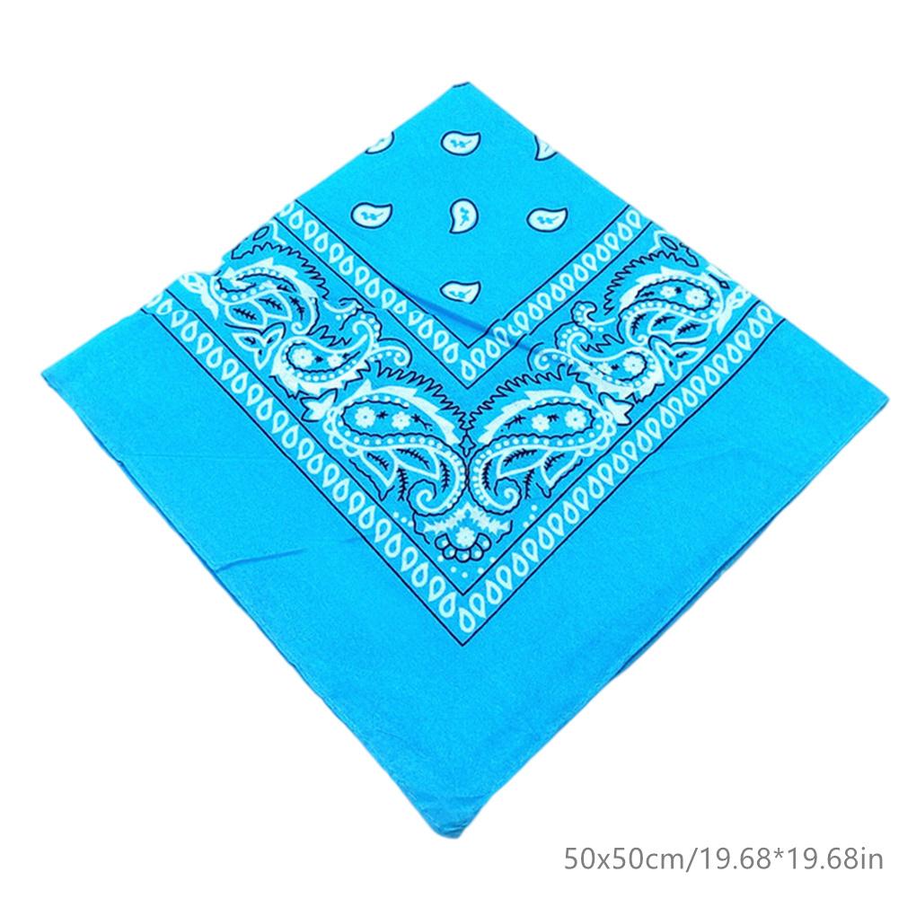 Fashion Unisex Bandana Hip Hop Square Scarf Paisley Patterned Headband Modern Headscarf Multipurpose Hair Gifts