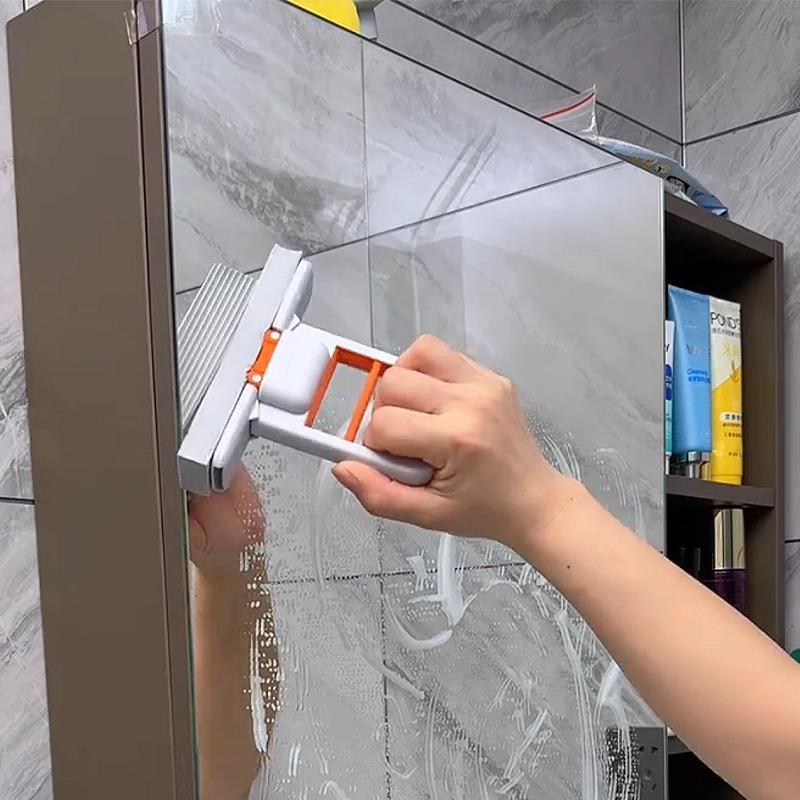 Mini mop instead of cloth desktop cleaning tool for lazy people in the bathroom glass cleaning good items for dining tables, sponge cleaning