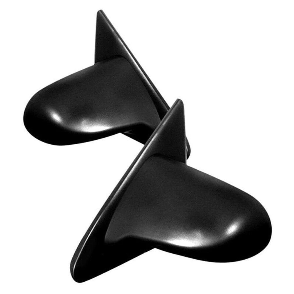 

2 шт., регулируемое зеркало заднего вида с ручным управлением, боковое зеркало заднего вида для Honda Civic 4Dr Sedan 1996-2000 Glossy Black