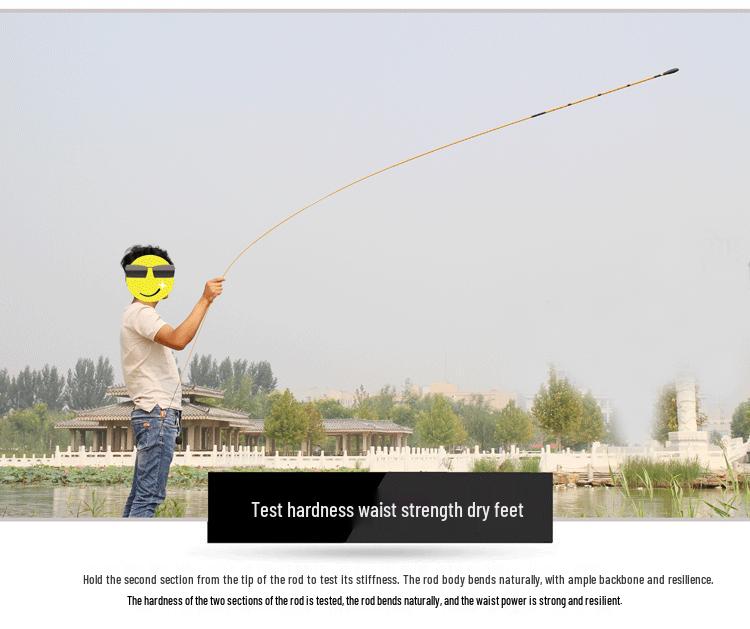 Xiaolinglong 46 Action Carbon Crucian Fishing Rod - Lightweight, Durable & Comfortable.