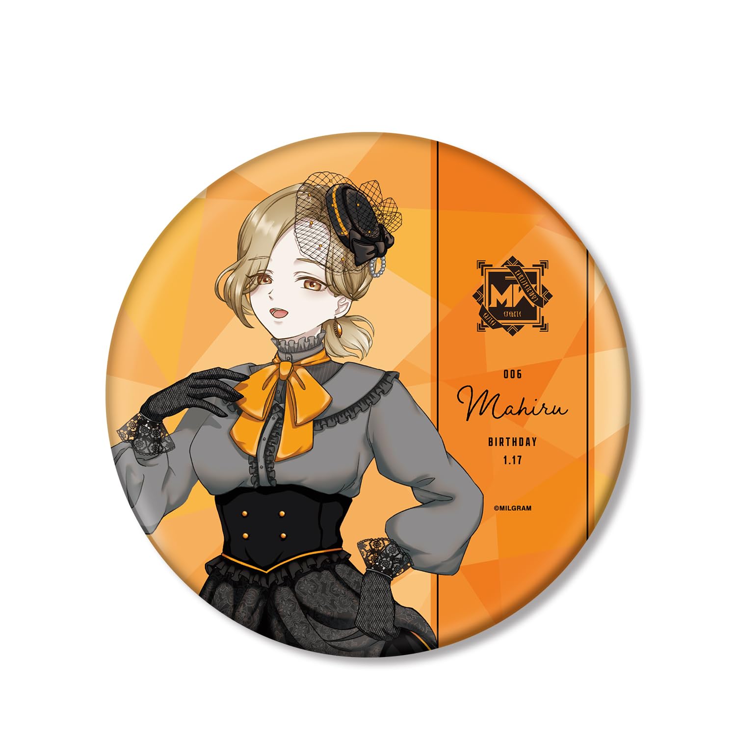 

MILGRAM Milgram Original Illustration Mahiru Birthday 2nd Edition Big Can Badge Ver.